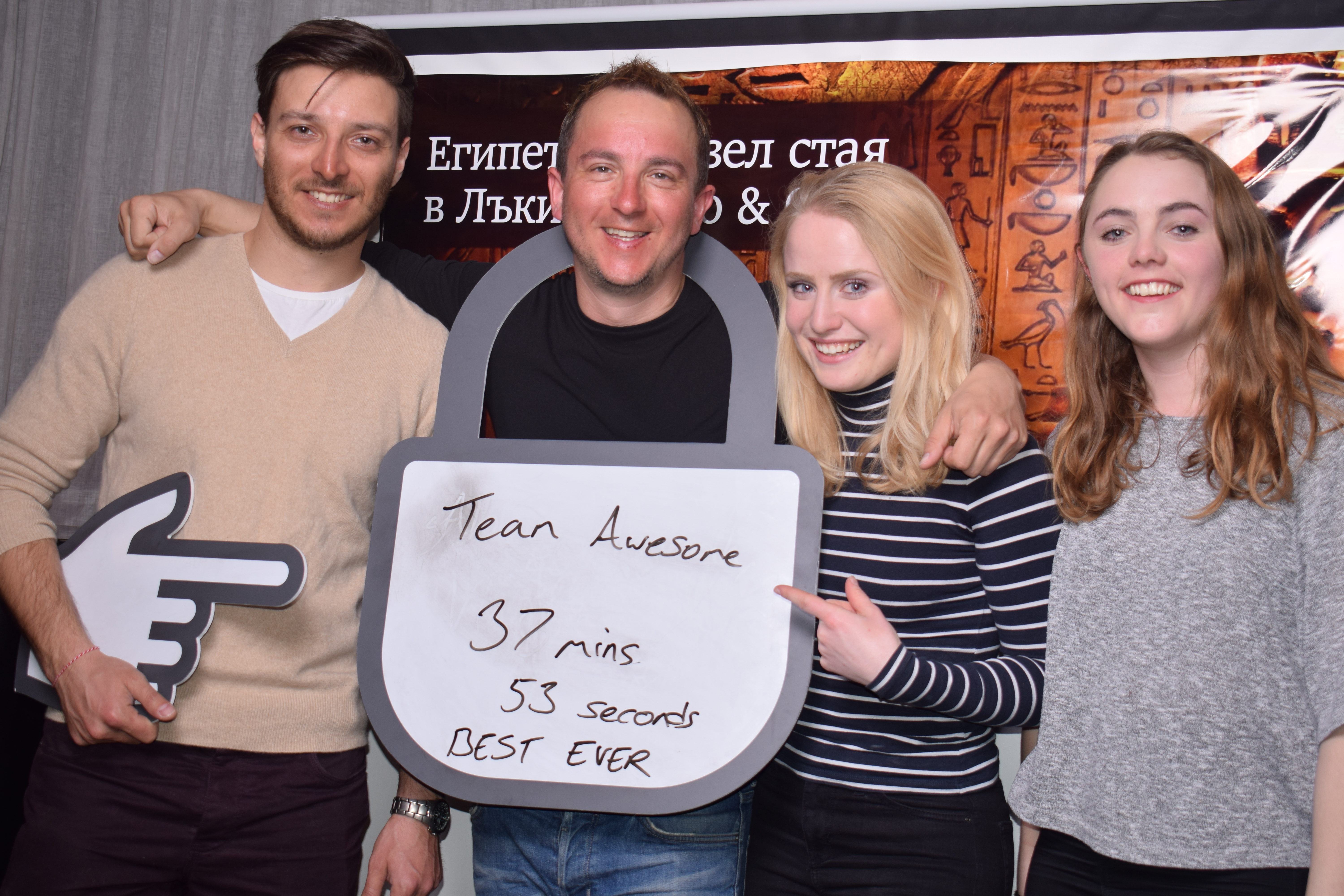 Team Awesome successfully escaped | Escapebansko.bg